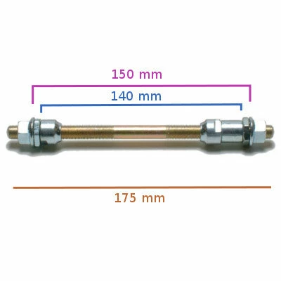 Oxford Axe Plein De Roue Vélo Arrière M10 X 175 Mm – Image 2