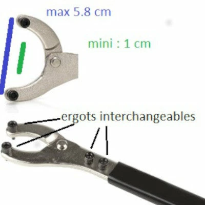 Super B Clef à Double Ergots Avec Ergots Supplémentaires – Image 2
