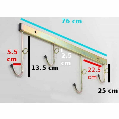 Andrys Fixation Au Mur 4 Vélos Avec Support Antivol – Image 6