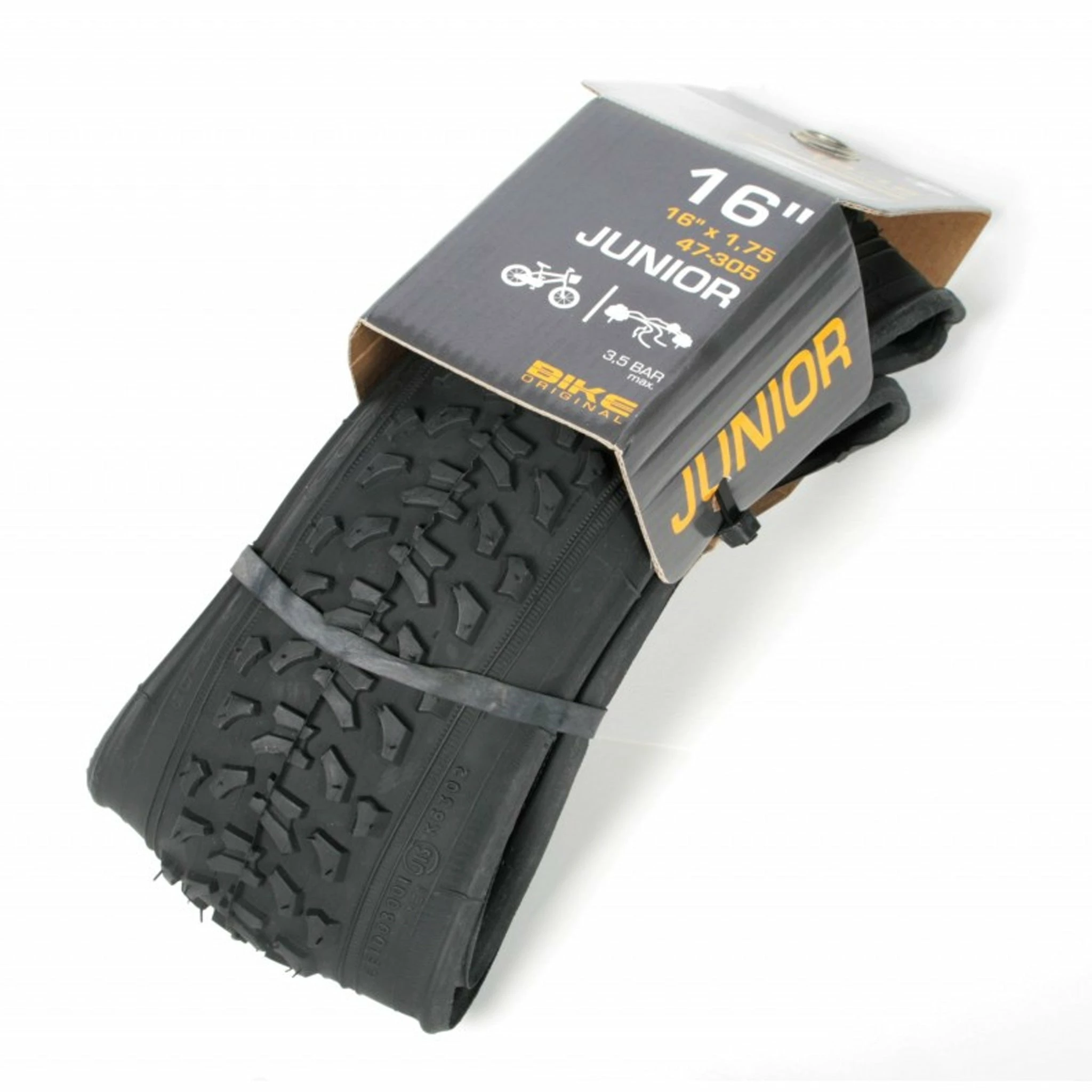 BIKE ORIGINAL Pneu Vélo 16 X 1.75 Pouces Tringles Souples – Image 2