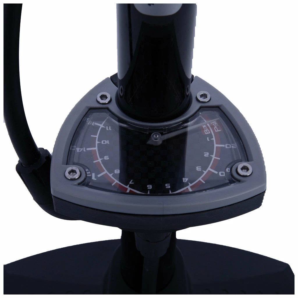 Pompe Vélo à Pied Avec Manomètre Double Valve Oxford Airtrack Workshop – Image 2