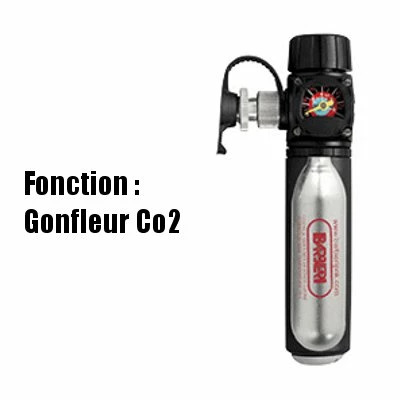 Barbieri Pompe Vélo Double Gonflage : CO2 Et Manuelle Avec Manomètre – Image 3