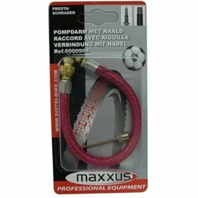 Maxxus Raccord Flexible De Pompe Vélo Embouts Presta Schrader Aiguille – Image 2