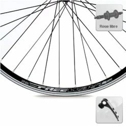 Rodi Roue Arrière De Vélo 28 Pouces à Blocage Rapide Roue Libre