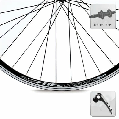 Rodi Roue Arrière Vélo 26 Pouces VTT FreeWay Roue Libre