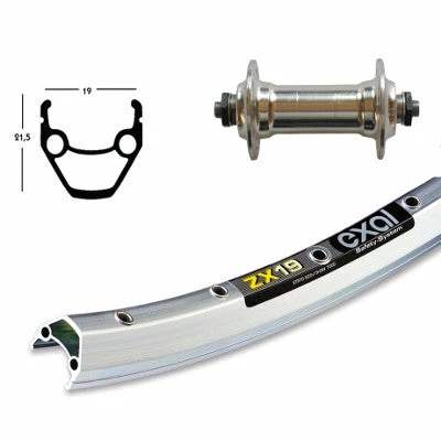 Exal Roue Avant De Vélo 26 Pouces En Aluminium Moyeu Blocage Rapide – Image 2