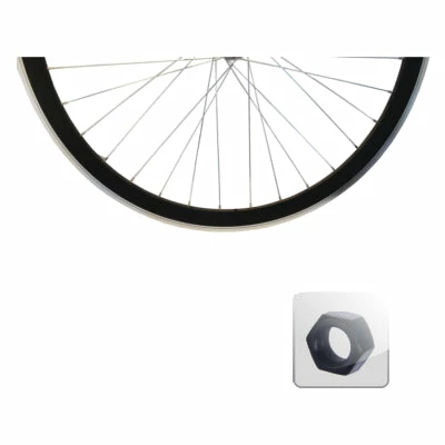 M-Wave Roue De Vélo Avant Noir Mat 700 Route