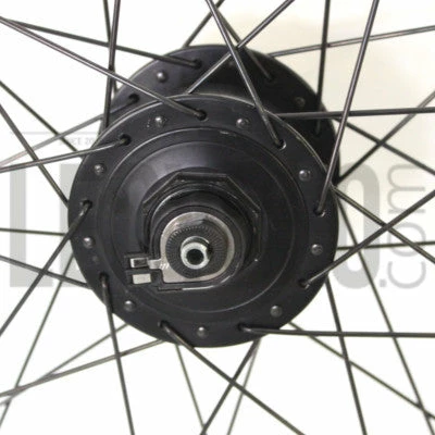 Roue Vélo Avant Noire Moyeu Dynamo 28 Pouces Rodi – Image 2