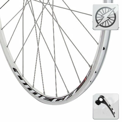 Mach1 Roue Vélo Course De 700 Avec Dynamo Dans Moyeu à Serrage Rapide