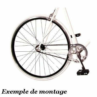 Point Roues Avant Et Arrière Moyeu Flip Flop Fixie Single Speed Noires – Image 2