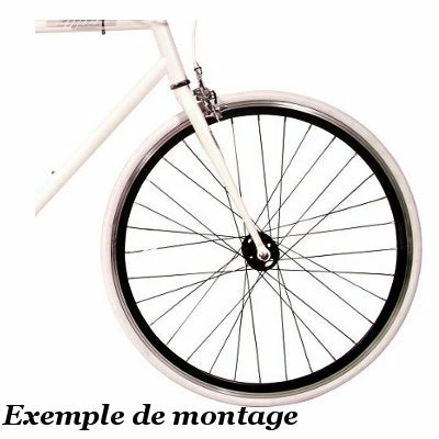 Point Roues Avant Et Arrière Moyeu Flip Flop Fixie Single Speed Noires – Image 3