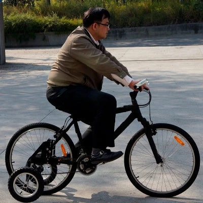 XPRIT Roues Stabilisatrices Pour Vélo Adulte Fixation Hauban Et Base – Image 3