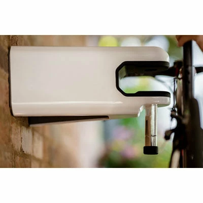 Support Vélo Mural Blanc Avec Antivol Intégré Airlok Hiplok – Image 2